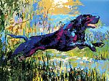 Black Labrador by Leroy Neiman